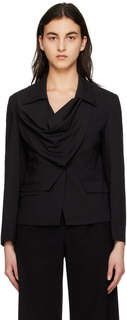 Черный пиджак с драпировкой TheOpen Product