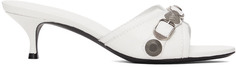 Белые сандалии Cagole Balenciaga