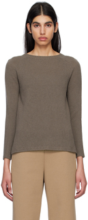 Серо-коричневый свитер Georg S Max Mara