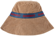 Детская коричневая вельветовая шляпа-ведро Bonmot Organic