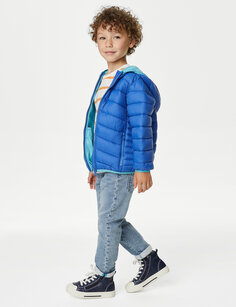 Легкая стеганая куртка Stormwear (2–8 лет) Marks &amp; Spencer, синий