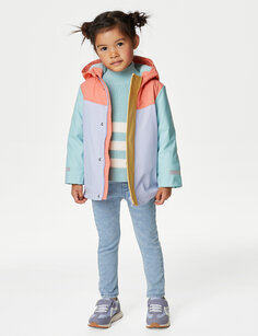 Рыбацкое пальто Stormwear с капюшоном (2–8 лет) Marks &amp; Spencer, мульти