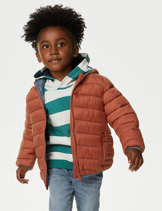 Легкая стеганая куртка Stormwear (2–8 лет) Marks &amp; Spencer, медь