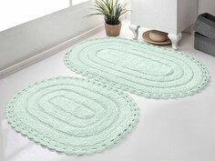 Набор ковриков для ванной &quot;karna&quot; кружевной yana 60x100-50x70 см