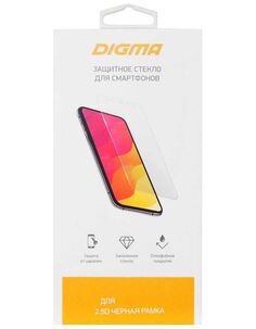 Защитное стекло для экрана Digma черный для Xiaomi Redmi 10 2.5D 1шт. (DGG2XR10AA)