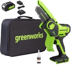 Цепная пила аккумуляторная Greenworks G24MCS10K2 24V, c 1хАКБ 2Ач и ЗУ