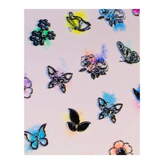 Набор, Anna Tkacheva, 3D-слайдер Crystal №681 «Цветы. Бабочки», 2 шт.
