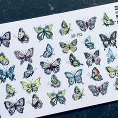 Набор, Anna Tkacheva, 3D-слайдер №752 «Бабочки», 2 шт.