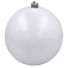 Шары елочные одиночные шар MAXIJOY 140мм пластик белый матовый
