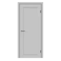 Дверь межкомнатная глухая с замком и петлями в комплекте Лион 70x200 см Hardflex цвет серый жемчуг МАРИО РИОЛИ