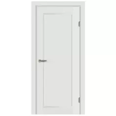 Дверь межкомнатная глухая с замком и петлями в комплекте Пьемонт 80x200 см Hardflex цвет белый жемчуг МАРИО РИОЛИ