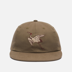 Кепка maharishi Peace Crane 6 Panel, цвет оливковый