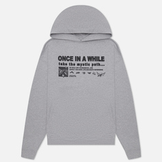 Мужская толстовка TSCH Once Hoodie, цвет серый, размер M