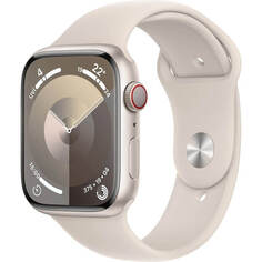 Смарт-часы Apple Watch Series 9 45 мм сияющая звезда M/L, спортивный ремешок