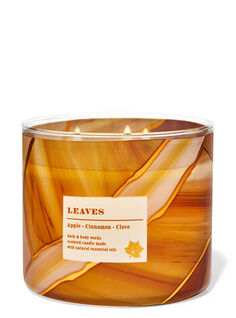 Свеча с 3 фитилями Leaves, 14.5 oz / 411 g, Bath and Body Works