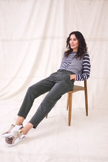 Серые спортивные брюки из джерси Ava White Stuff, серый