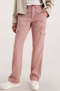 Розовые мягкие брюки с зауженными штанинами JD Williams, розовый