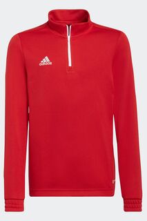 Топ Junior Entrada 22 на молнии 1/4 adidas, красный