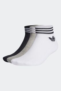 Набор из 3 пар носков Adidas Originals с логотипом в виде трех листьев включая модель белого цвета adidas originals, белый