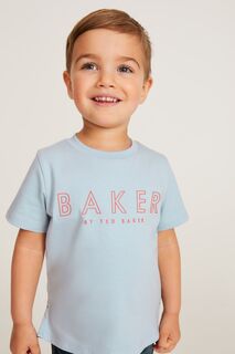 Синяя футболка с динозавром Baker by Ted Baker, синий