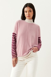 Легкий свитер удлиненного кроя на мягкой подошве Next, розовый