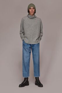 Кашемировый свитер с высоким воротником Whistles, серый