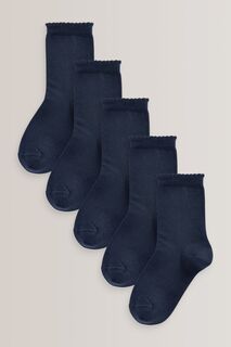 Комплект из 5 пар носков с высоким содержанием хлопка Next, синий