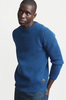 Кливденский свитер с круглым вырезом Aubin, синий