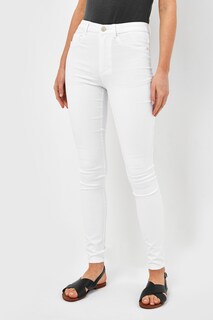 Только узкие джинсы с завышенной талией и стрейч ONLY, белый
