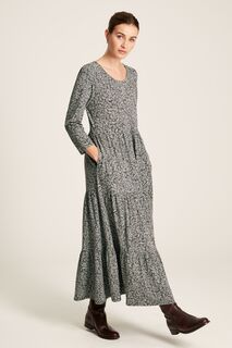 Платье Ivy из джерси с каскадом Joules, серый