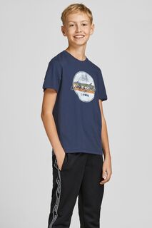 Футболка Jack &amp; Jones Junior с логотипом Jack &amp; Jones, серый