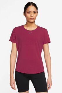 Luxe Dri-FIT UV One топ с короткими рукавами стандартной посадки Nike, розовый