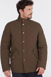 Стеганая куртка Shoveler Barbour, коричневый