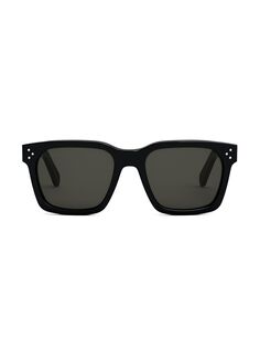 Солнцезащитные очки Bold 3 Dots 54MM с геометрическим рисунком CELINE, черный