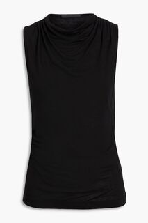 Драпированный топ из джерси HELMUT LANG, черный