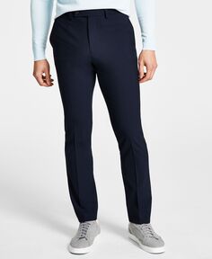 Мужские брюки эластичные современного кроя DKNY, синий
