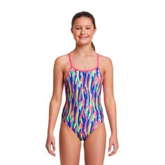 Сплошной купальник для девочки Funkita Diamond Back, розовый