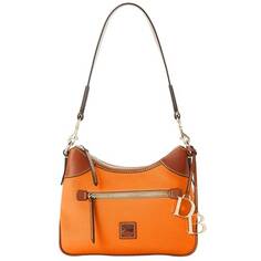 Сумка Dooney &amp; Bourke Handbag Pebble Grain Small Hobo, оранжевый/коричневый