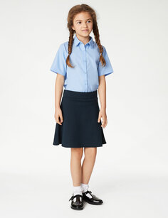 Школьная юбка из джерси для девочек (2–18 лет) Marks &amp; Spencer, темно-синий