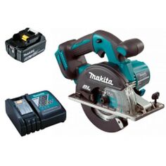 Аккумуляторная дисковая пила по металлу Makita DCS551Z SET с набором