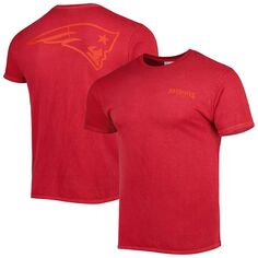 Мужская красная футболка в тон с яркими акцентами New England Patriots &apos;47 Fast Track