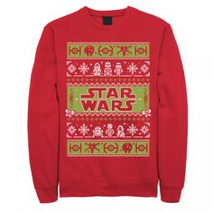 Мужская уродливая рождественская флисовая куртка с персонажами из «Звездных войн» Licensed Character