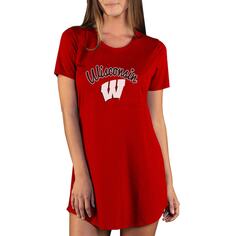 Ночная рубашка Concepts Sport Wisconsin Badgers, красный