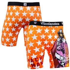 Боксеры WWE Authentic Macho Man Randy Savage, оранжевый