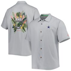 Рубашка Tommy Bahama Dallas Cowboys, серый