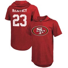 Футболка с именем и номером Majestic Threads San Francisco 49Ers, алый