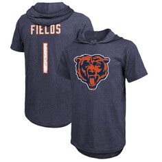 Футболка с именем и номером Majestic Threads Chicago Bears, нави