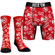 Боксеры Rock Em Socks Atlanta Hawks, красный