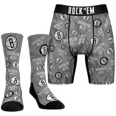 Боксеры Rock Em Socks Brooklyn Nets, серый