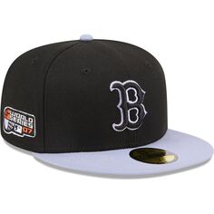 Мужская облегающая шляпа New Era Black Boston Red Sox 59FIFTY